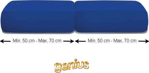 Coppia Copricuscino genius biancaluna vision adatto a cuscini separati da 50 Cm a 70 Cm in Fodere copridivano Falco Biancheria - Parete, commercioVirtuoso.it
