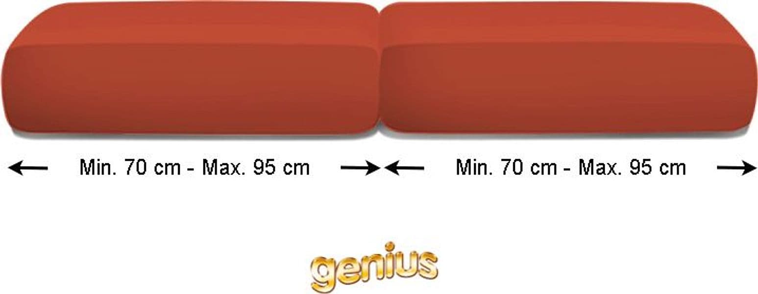Coppia copricuscino maxi genius biancaluna vision adatto a cuscini separati da 70 Cm A 95 Cm in Federe Falco Biancheria - Parete, commercioVirtuoso.it
