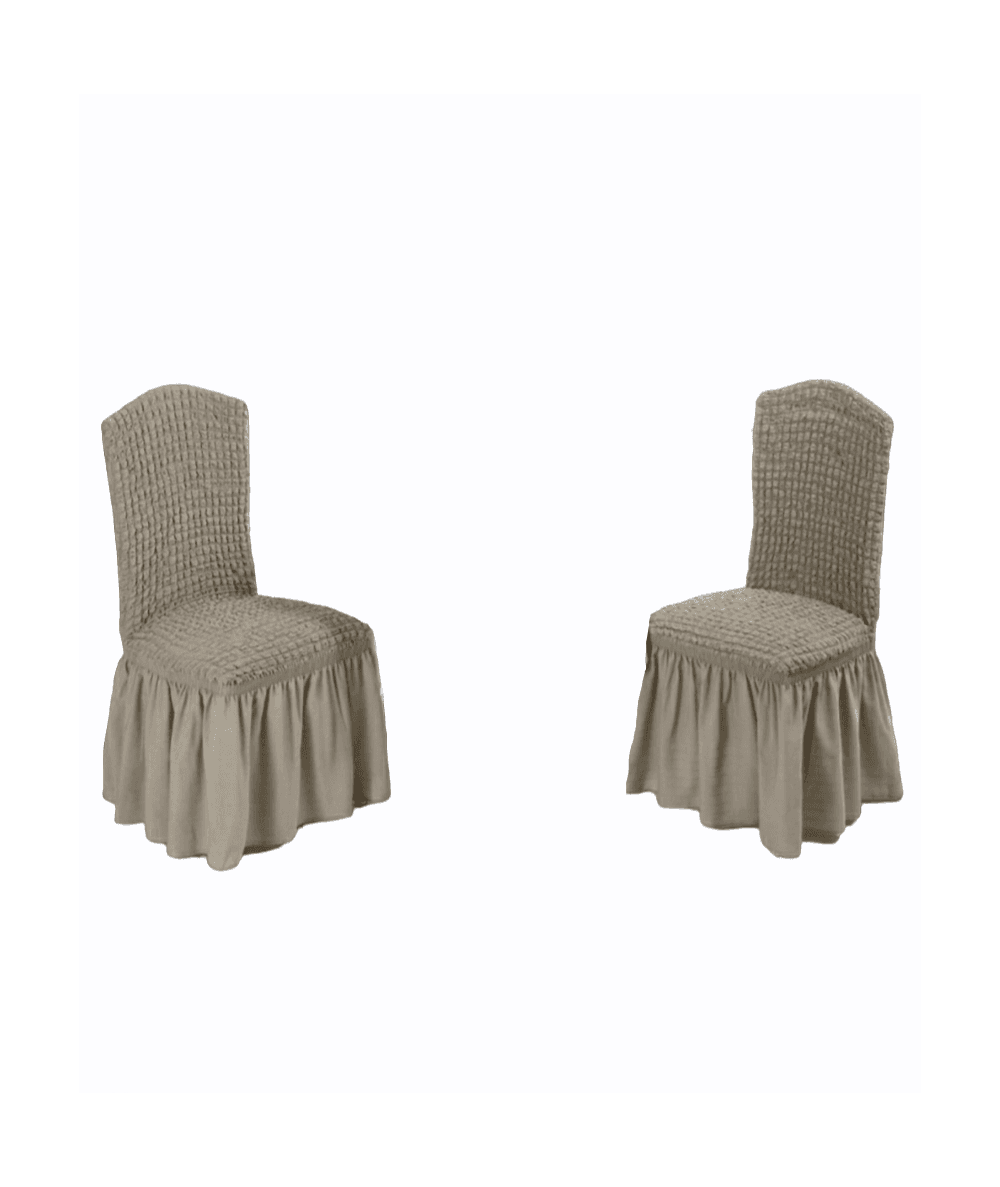 Coppia Coprisedia Brio Fit Hessense Schienale Elasticizzato Riccio Con Volant in Fodere coprisedia per sala da pranzo Falco Biancheria - Parete, commercioVirtuoso.it
