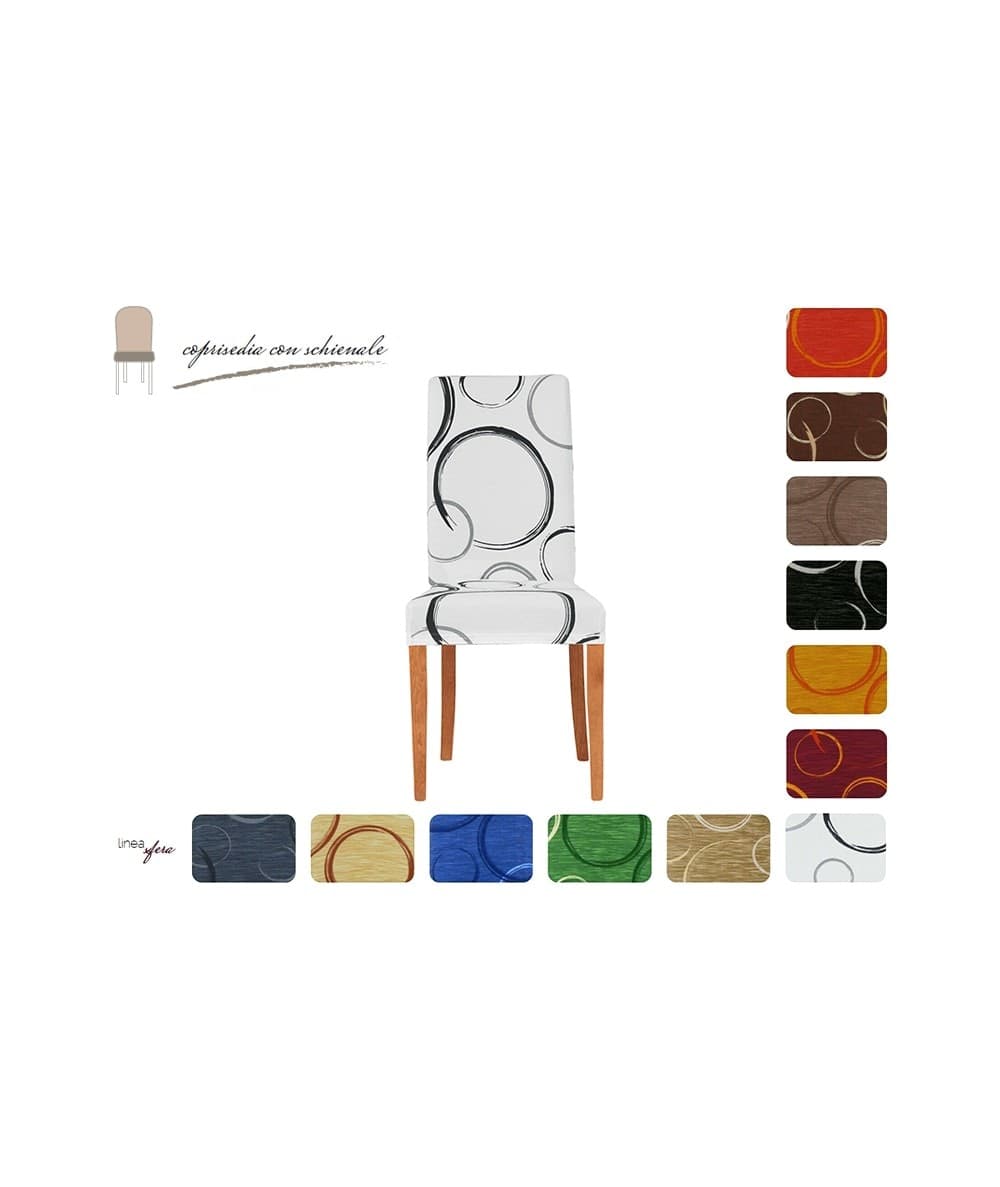 Coppia Coprisedia Con Schienale Elasticizzato Brio Hessense Linea Sfera in Fodere coprisedia per sala da pranzo Falco Biancheria - Parete, commercioVirtuoso.it