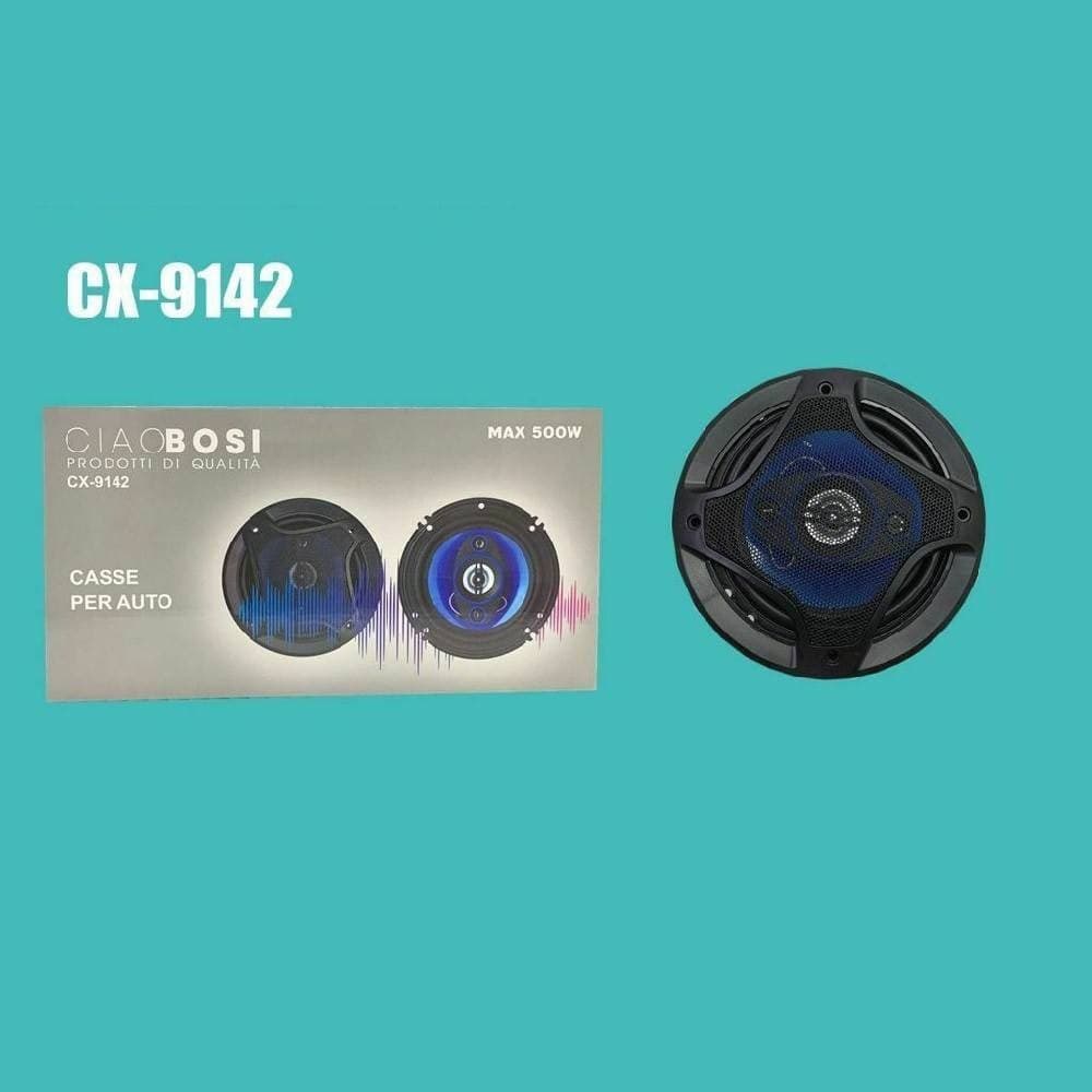 Coppia Di Casse Auto Altoparlanti Speaker 500 Watt 16 Cm Cx-9142 Elettronica/Elettronica per veicoli/Elettronica per auto/Sistemi audio/Altoparlanti/Altoparlanti coassiali Trade Shop italia - Napoli, Commerciovirtuoso.it