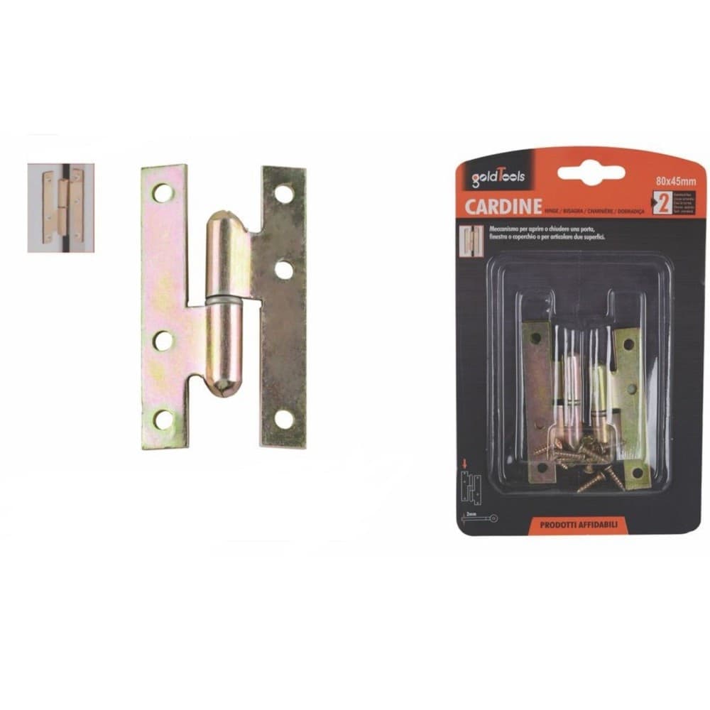 Coppia Di Cerniere Cerniera A H Cardine Per Porta Finestra 80x45x2mm Viti 91156 Fai da te/Ferramenta/Ferramenta e serrature per porte/Cardini Trade Shop italia - Napoli, Commerciovirtuoso.it