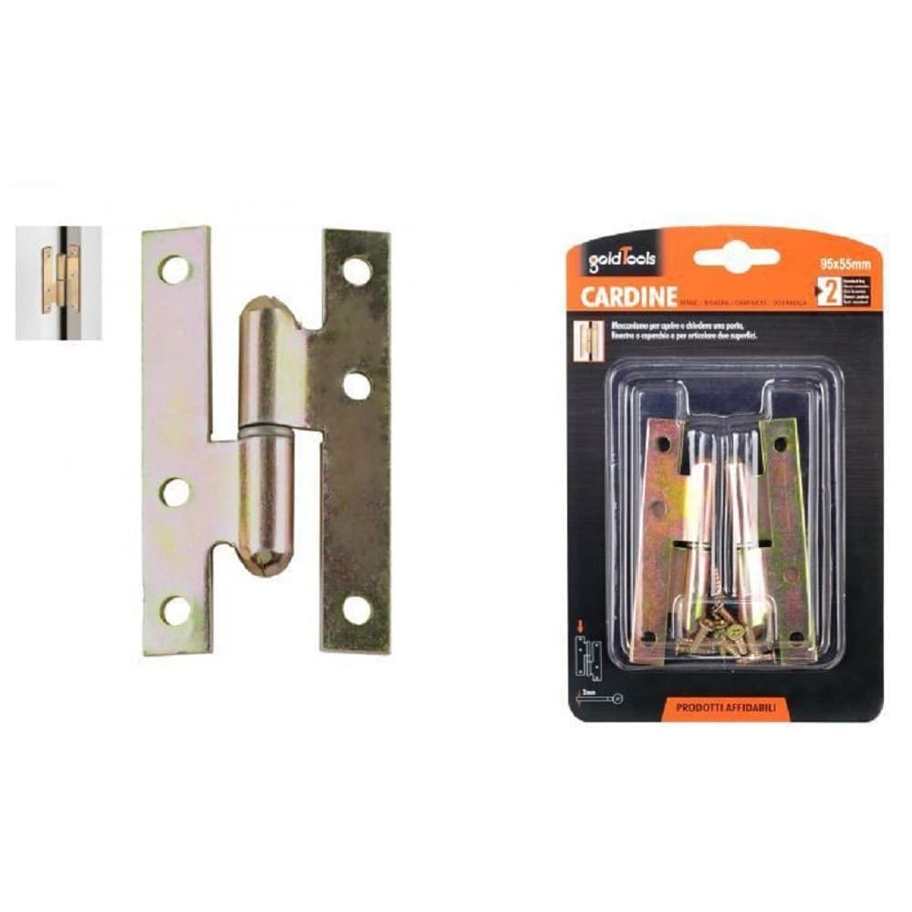 Coppia Di Cerniere Cerniera A H Cardine Per Porta Finestra 95x55x2mm Viti 91157 Fai da te/Ferramenta/Ferramenta e serrature per porte/Cardini Trade Shop italia - Napoli, Commerciovirtuoso.it