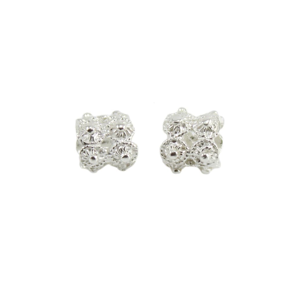 Coppia di Charm passanti in argento filigrana sarda Filu e Trama in Bead Charm Gioielleria Saba - Dolianova, commercioVirtuoso.it