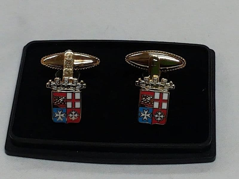 Coppia Di Gemelli Marina Prodotto Ufficiale Moda/Uomo/Gioielli/Gemelli ed accessori per camicie/Gemelli per polsini camicia Il Distintivo - Pesaro, Commerciovirtuoso.it