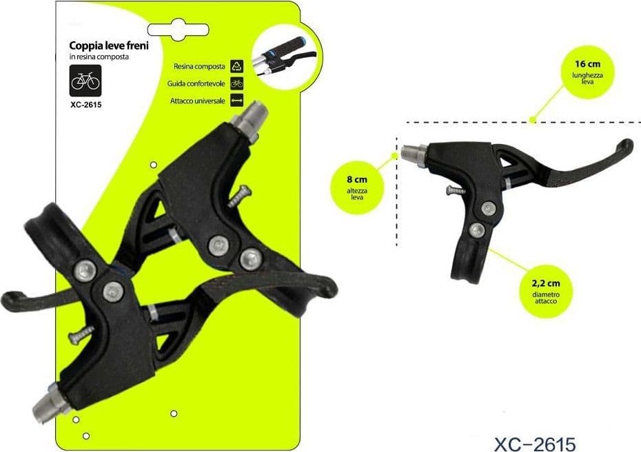 Coppia Di Leve Freni In Resina Per Bicicletta Bici Attacco Universale Xc-2615 Sport e Tempo Libero > Ciclismo > Ricambi per Bici > Sport Trade Shop italia - Napoli, Commerciovirtuoso.it