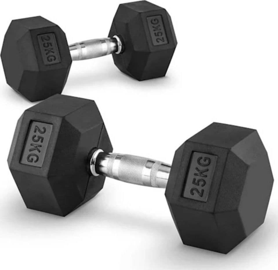 Coppia Di Manubri In Vinile Da 25kg Ognuno Manubri Pesi Palestra Fitness Sport Pesi Palestra Trade Shop italia - Napoli, Commerciovirtuoso.it