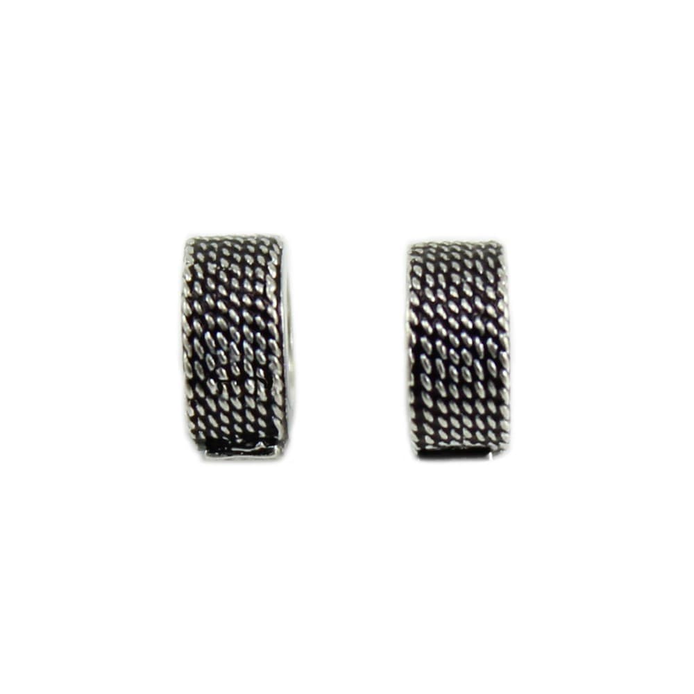 Coppia di stopper in argento per bracciale componibile Sinnus Filu e Trama in Bead Charm Gioielleria Saba - Dolianova, commercioVirtuoso.it
