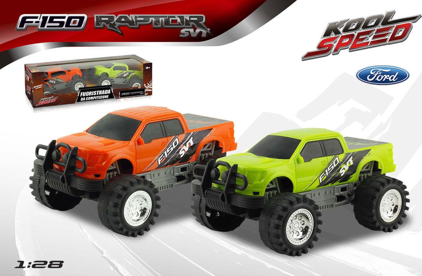 Coppia-Ford-Pick-Up-F150-frizione-1:24-Kool-Speed