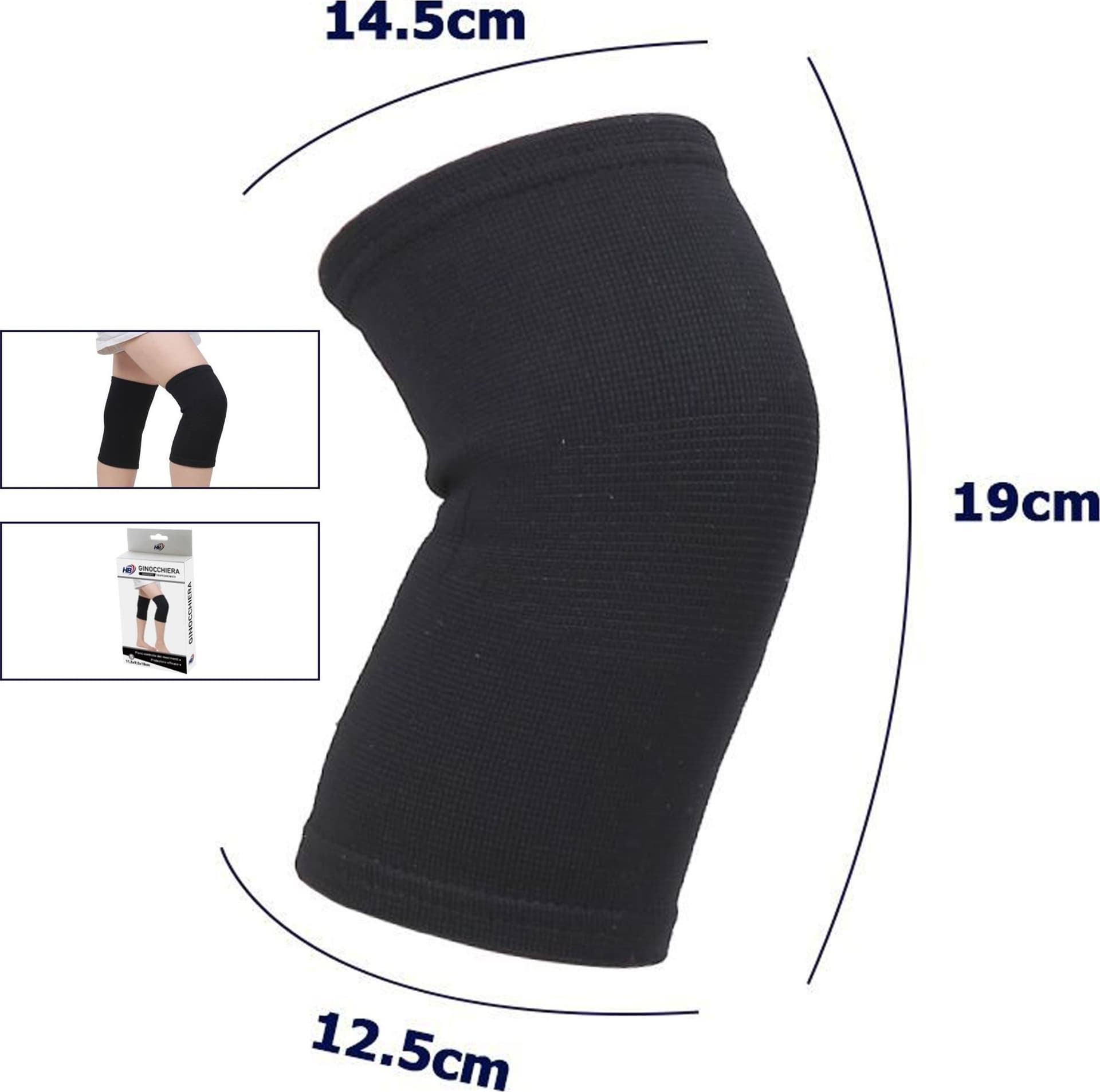 Coppia Ginocchiere Fascia Elastica Anallergica Lavabile Per Bambini Nero Tg. M Salute e cura della persona/Prodotti e apparecchiature mediche/Supporti imbracature e sollevatori/Supporti per gambe e piedi/Ginocchiere Trade Shop italia - Napoli, Commerciovirtuoso.it