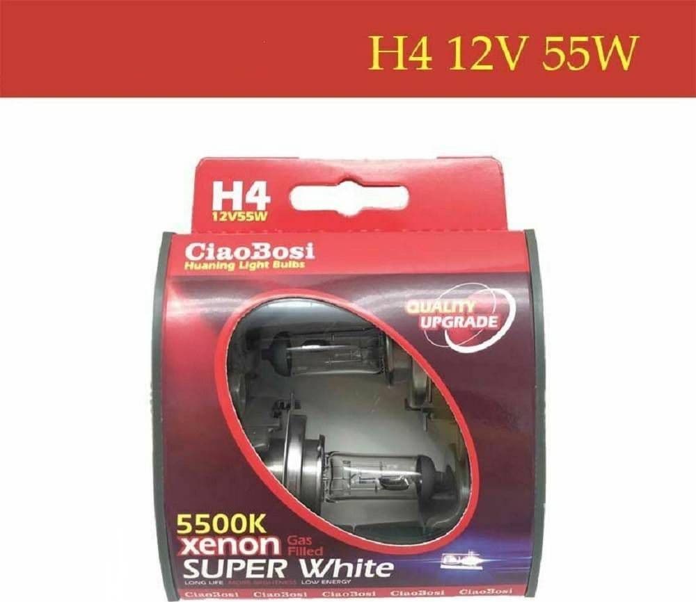 Coppia Lampadine Lampade Auto Moto Xenon H4 12v 55 Watt 5500k C-186282 Auto e Moto/Parti per auto/Luci lampadine e indicatori/Lampadine/Lampadine per esterno Trade Shop italia - Napoli, Commerciovirtuoso.it