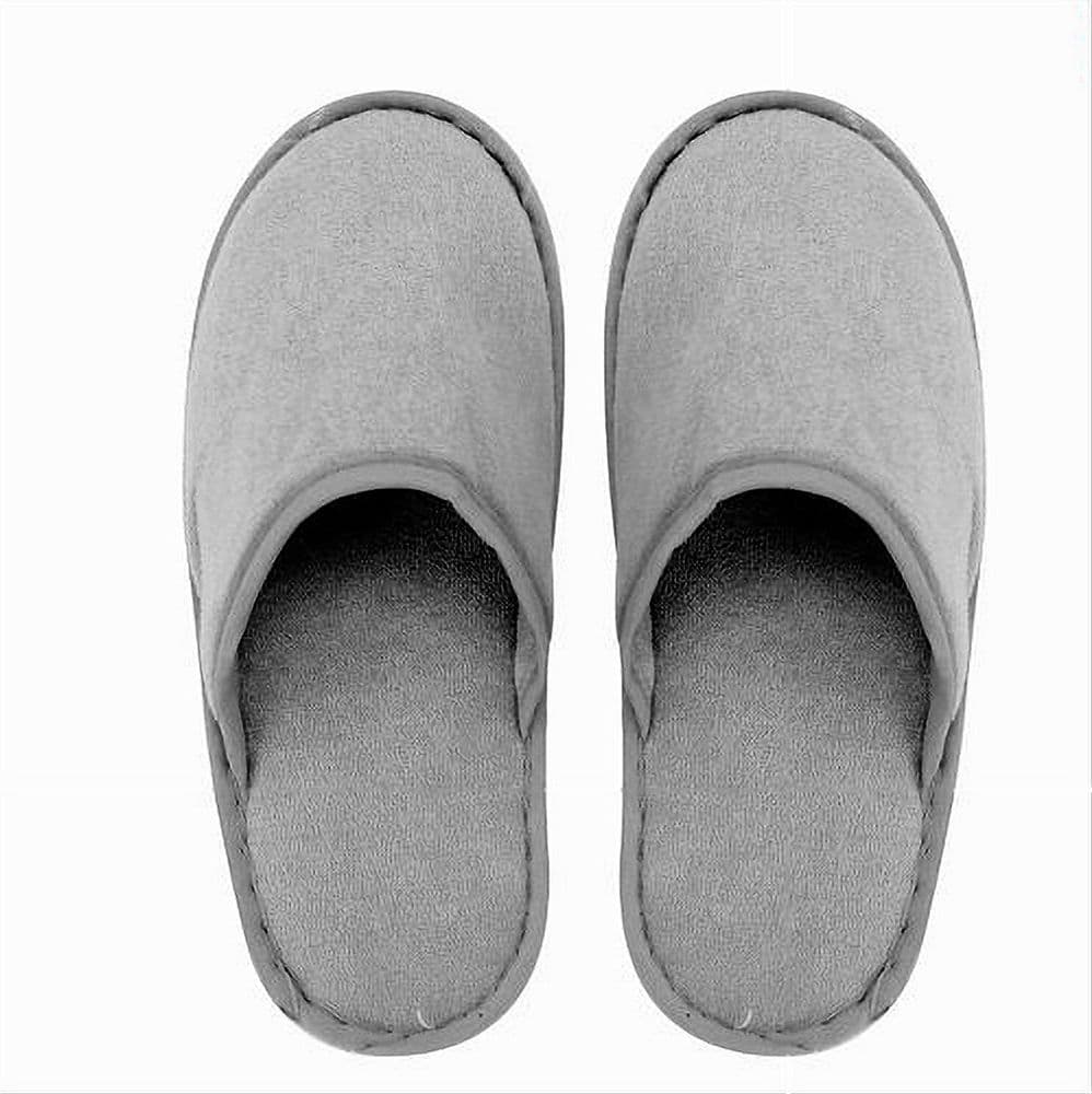 COPPIA PANTOFOLE CIABATTE BAGNO CHIUSE TESSUTO GRIGIO TAGLIA 35-40 STANZA 79689 in Pantofole Trade Shop italia - Napoli, commercioVirtuoso.it