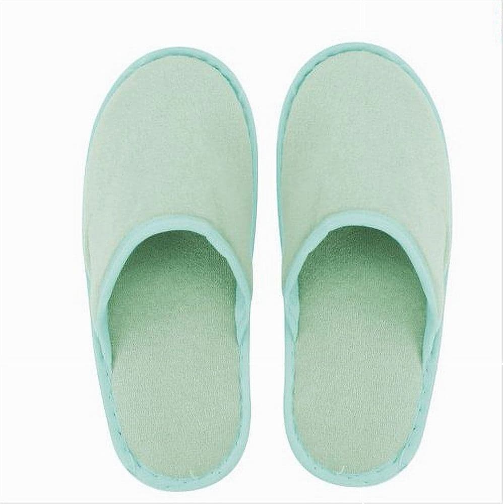 COPPIA PANTOFOLE CIABATTE BAGNO CHIUSE TESSUTO VERDE TAGLIA 39-45 STANZA 79692 in Pantofole Trade Shop italia - Napoli, commercioVirtuoso.it