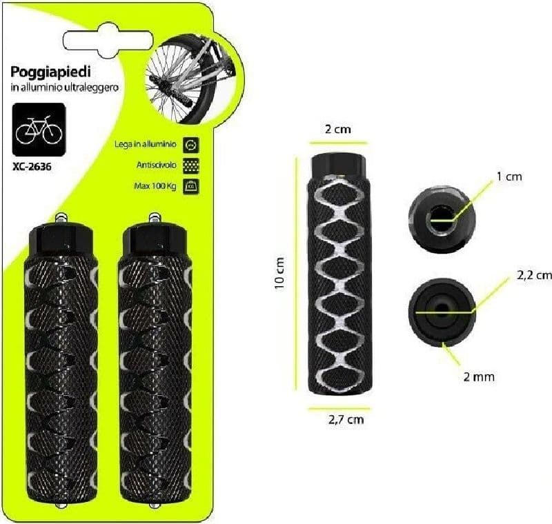 Coppia Poggiapiedi In Alliminio Ultraleggero Antiscivolo Bici Bicicletta Xc-2636 Sport e Tempo Libero > Ciclismo > Ricambi per Bici > Sport Trade Shop italia - Napoli, Commerciovirtuoso.it