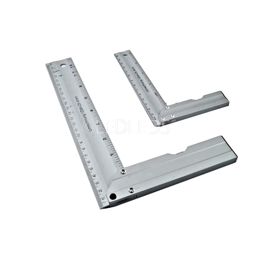 COPPIA SQUADRA SQUADRATRICE IN ALLUMINIO KIT 2 PEZZI CON BOLLA E ANGOLO 45° Fai da te/Utensili elettrici e a mano/Strumenti di misura e layout/Righelli squadrette e goniometri/Squadrette da carpenteri Trade Shop italia - Napoli, Commerciovirtuoso.it