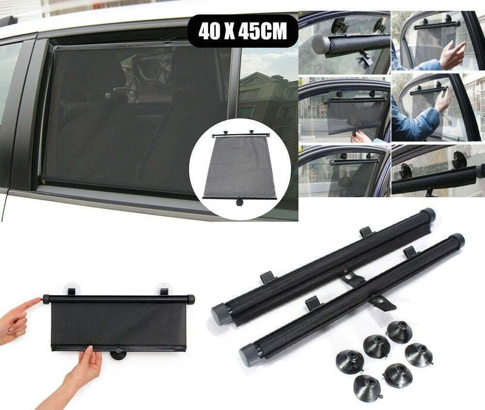 Coppia Tendine Parasole Para Sole Auto Rullo Avvolgibili Ventosa 40x45 Cm Auto e Moto/Accessori per auto/Parasole/Finestrini laterali Trade Shop italia - Napoli, Commerciovirtuoso.it