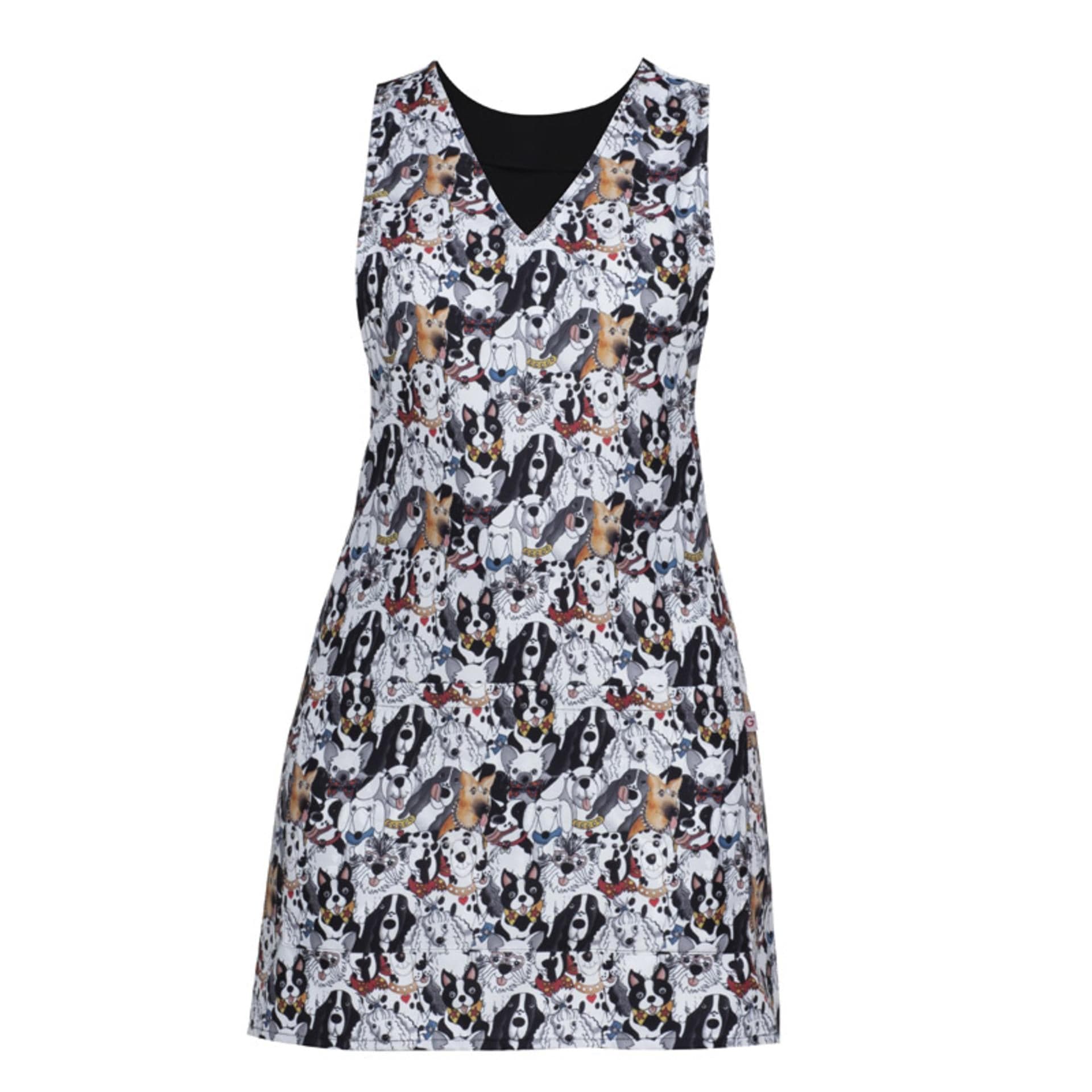 Copriabito London Fantasia Cani Smanicato Donna No Stiro Stampato in Casual Dresswork - Como, commercioVirtuoso.it