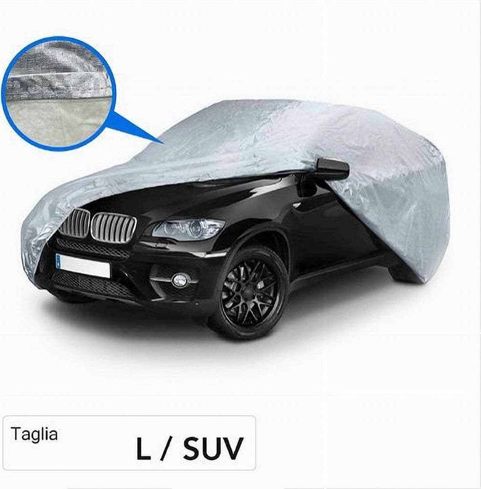 COPRIAUTO IMPERMEABILE TELO SUV PROTEGGE SOLE PIOGGIA NEVE SPORCO TG.L COP-SUV-L in Copriauto Trade Shop italia - Napoli, commercioVirtuoso.it