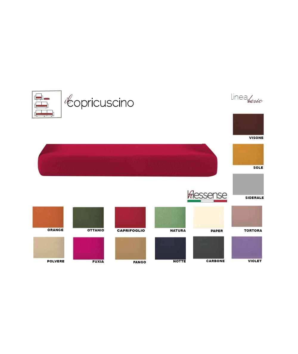 Copricuscino intero 3 posti Brio Hessense Basic in Fodere copridivano Falco Biancheria - Parete, commercioVirtuoso.it