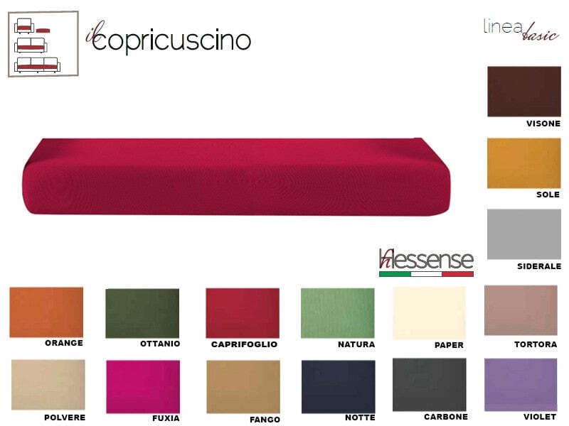 Copricuscino intero 3 posti Brio Hessense Basic in Fodere copridivano Falco Biancheria - Parete, commercioVirtuoso.it