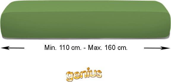 Copricuscino intero genius biancaluna vision adatto a cuscini Interi da 110 Cm A 160 Cm in Fodere copridivano Falco Biancheria - Parete, commercioVirtuoso.it