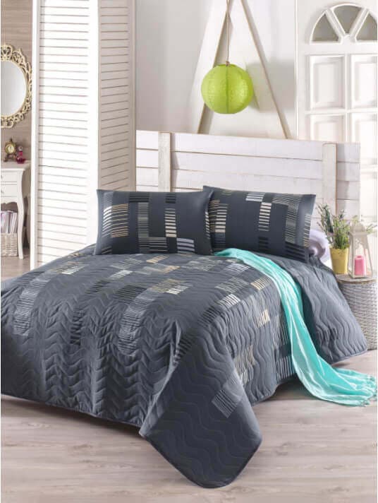 Copriletto King size 200x250 cm Trace Forme Casa e cucina/Tessili per la casa/Biancheria da letto/Copriletti Scontolo.net - Potenza, Commerciovirtuoso.it