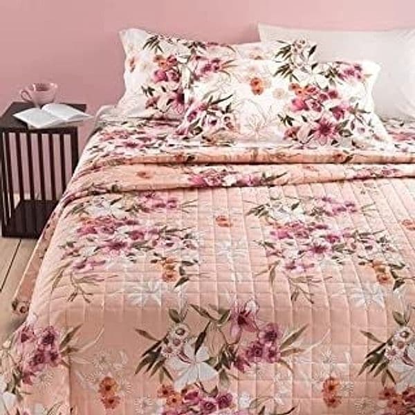 Copriletto Trapuntato Matrimoniale Memoire Rosa Vivo Casa e cucina/Tessili per la casa/Biancheria da letto/Copriletti Biancheria Arredo Home - Nola, Commerciovirtuoso.it