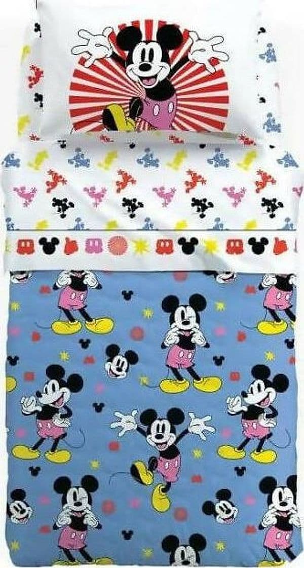 Copriletto Trapuntino Primaverile Caleffi Mickey Mouse Color In Cotone Con Imbottitura In Fibra Anallergica Misura 170x260 Cm Casa e cucina/Tessili per la casa/Biancheria per la cameretta/Trapunte e copriletti Puleo Casa - Palermo, Commerciovirtuoso.it