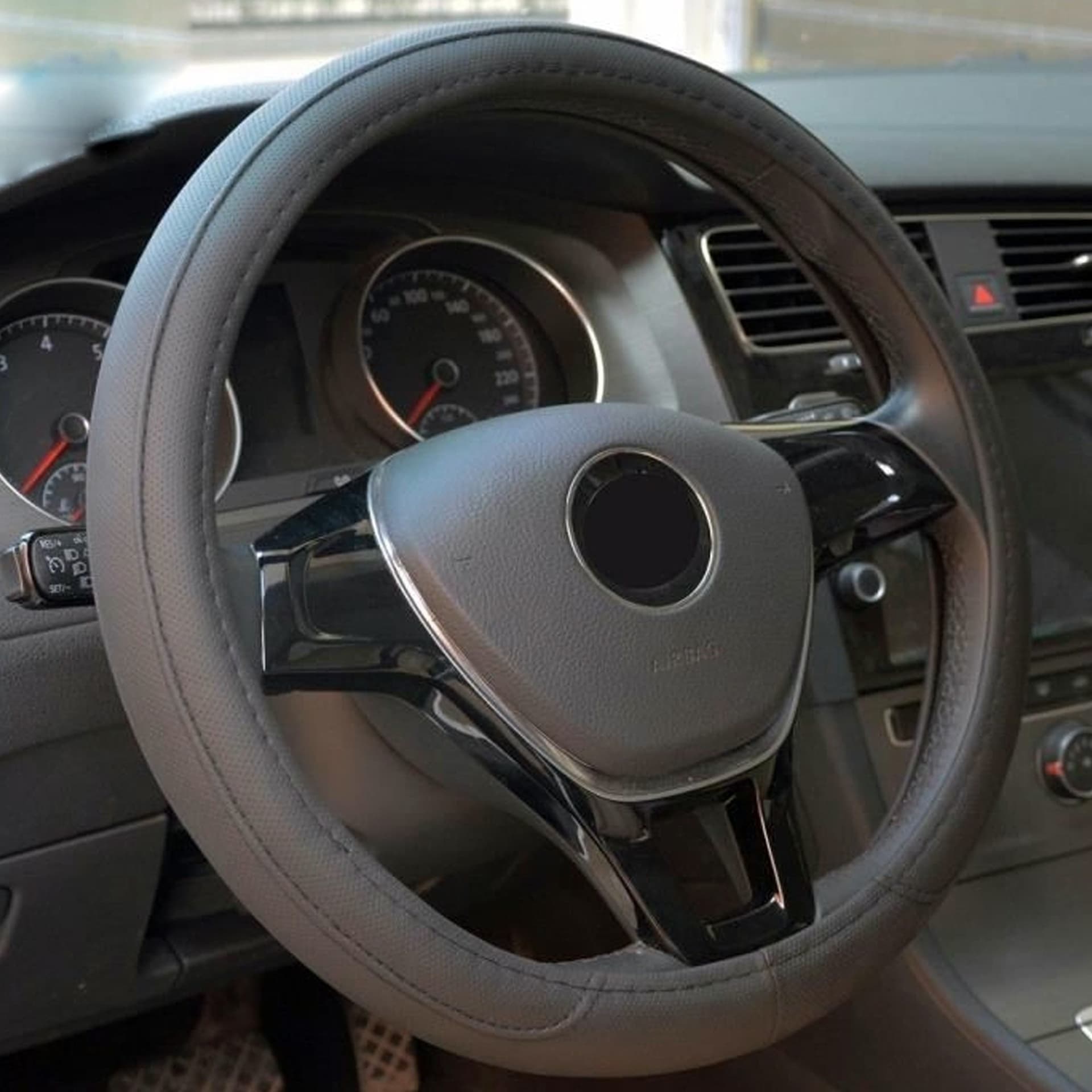 COPRIVOLANTE 7239 NERO 50CM CON PRESA COMFORT PER VOLANTE AUTO IN GOMMA AIR GRIP