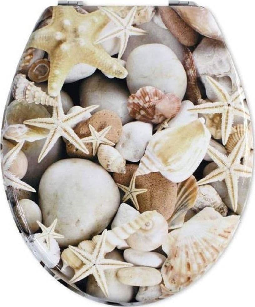 Copriwater-Copri-Sedile-Wc-Universale-Cerniere-Stelle-Marine-Conchiglie-52730