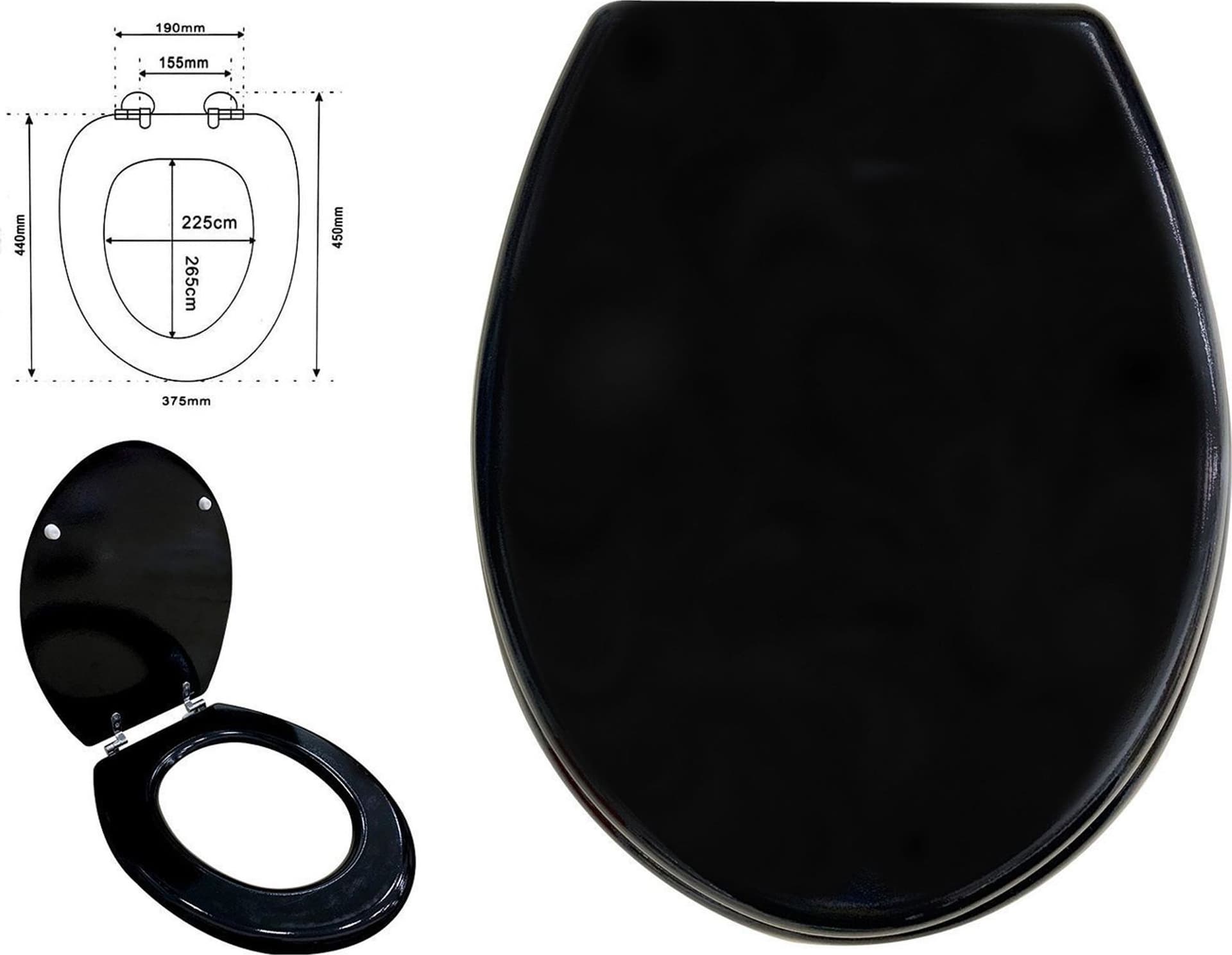 Copriwater-Copri-Water-Sedile-Wc-Bagno-Universale-Cerniere-Acciaio-Nero-52970a