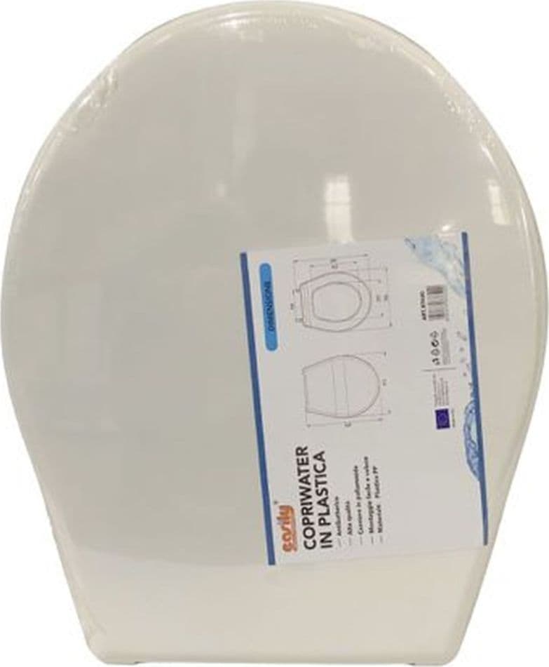 COPRIWATER COPRIVASO SEDILE WC IN PLASTICA TAVOLETTA DA BAGNO VIOLA BIANCO 87640 in Sedili WC Trade Shop italia - Napoli, commercioVirtuoso.it