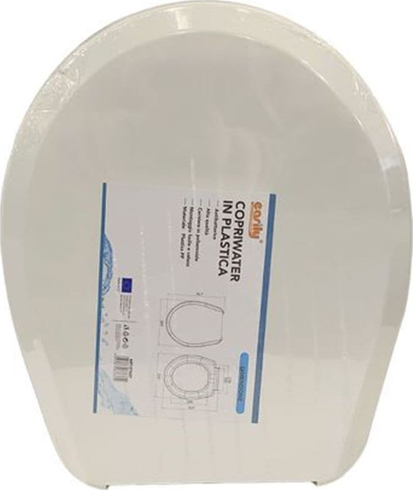 COPRIWATER COPRIVASO SEDILE WC TAVOLETTA BAGNO IN PLASTICA ORHIDEA BIANCO 87637 in Sedili WC Trade Shop italia - Napoli, commercioVirtuoso.it