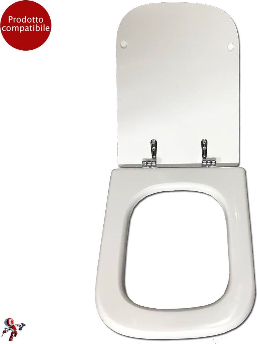 Copriwater-coprivaso-tavoletta-sedile-wc-per-Dolomite-vaso-Rio-bianco