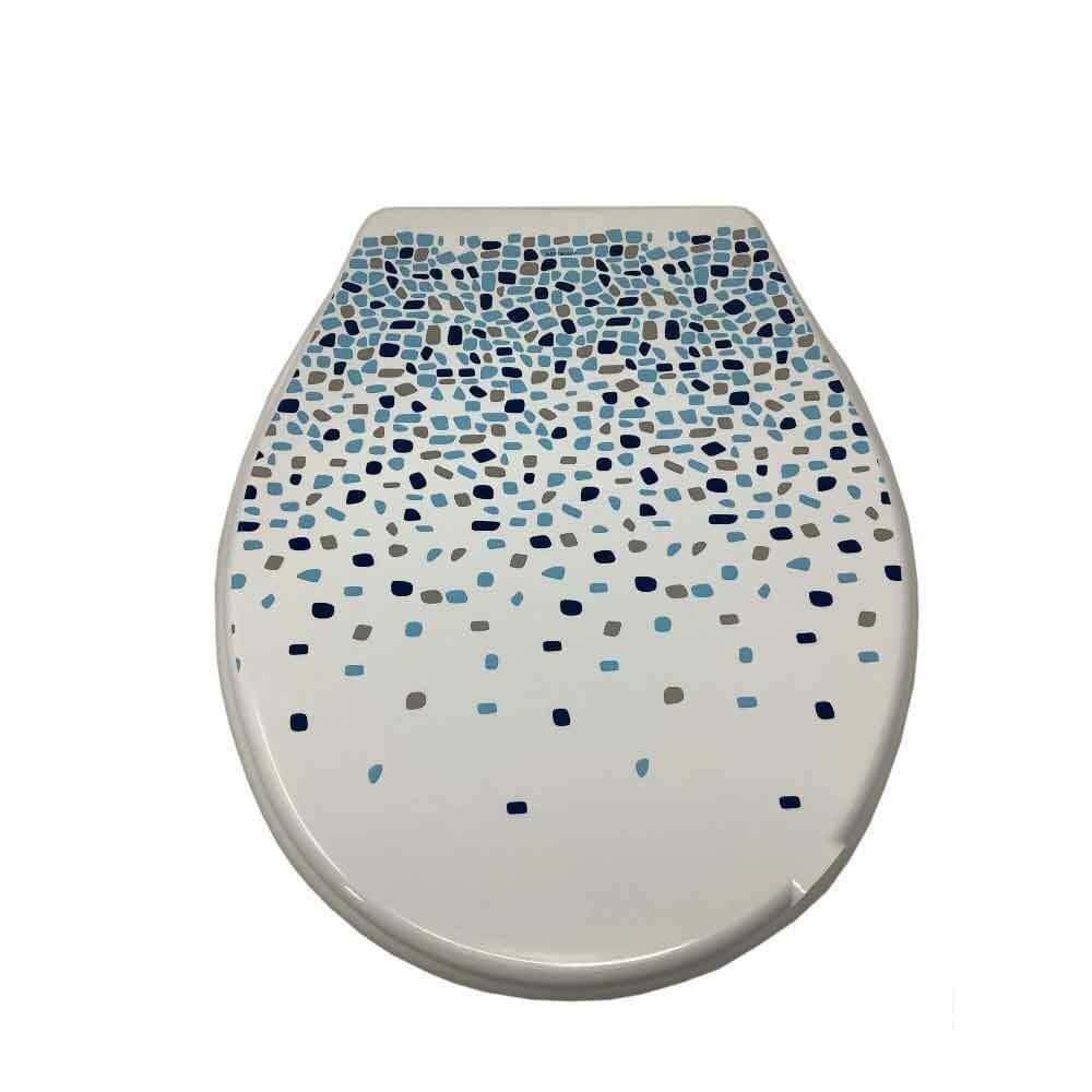 Copriwater-In-Plastica-Resistente-Tavoletta-Wc-44x36.5-Cm-Fantasia-Mosaico