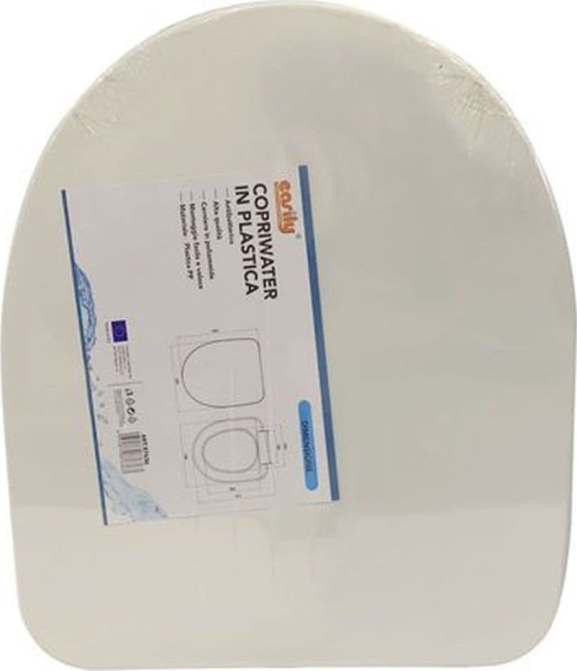 COPRIWATER SEDILE COPRIVASO WC TAVOLETTA DA BAGNO IN PLASTICA IRIS BIANCO 87636 in Sedili WC Trade Shop italia - Napoli, commercioVirtuoso.it
