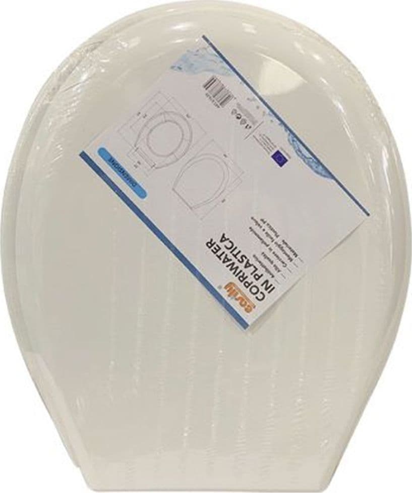 COPRIWATER SEDILE WC COPRIVASO IN PLASTICA TAVOLETTA DA BAGNO LILIA BIANCO 87639 in Sedili WC Trade Shop italia - Napoli, commercioVirtuoso.it