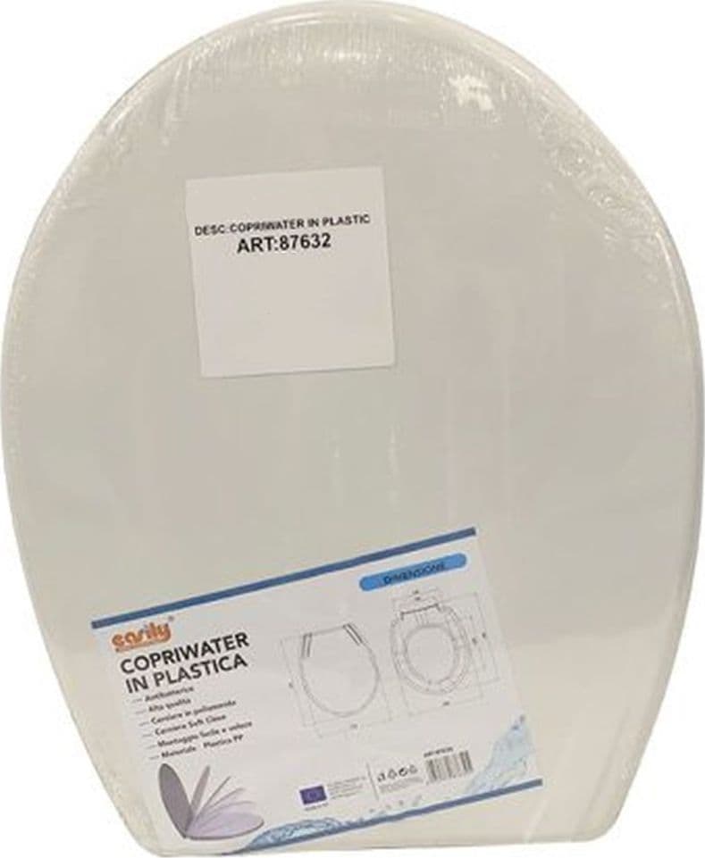 COPRIWATER SEDILE WC WATER BAGNO IN PLASTICA MAGNOLIA SOFT CLOSE BIANCO 87632 in Sedili WC Trade Shop italia - Napoli, commercioVirtuoso.it