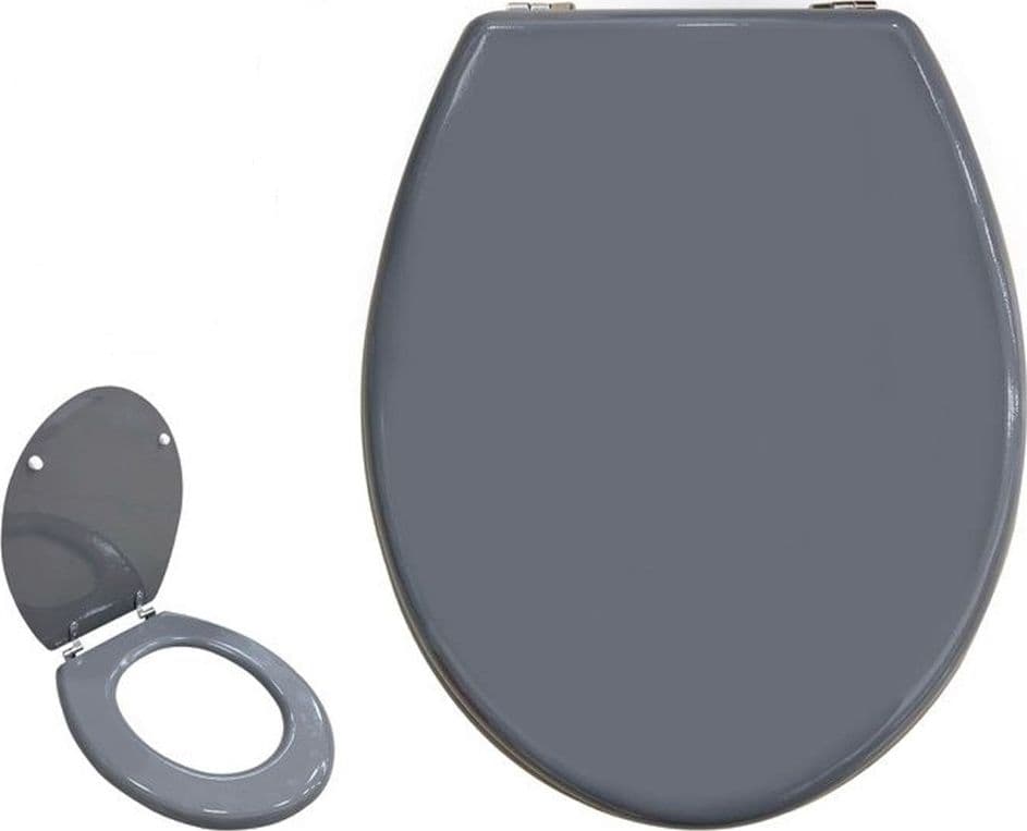 Copriwater-Universale-Bagno-Copri-Wc-In-Legno-Mdf-Cerniere-Acciaio-Grigio-52985a