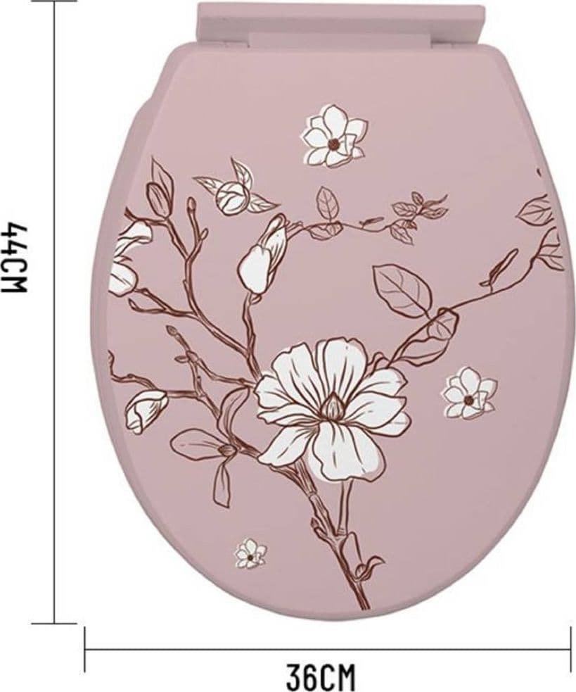 Copriwater Universale In Plastica Super Resistente 44x36cm Decorazione Floreale Casa e cucina/Bagno/Accessori per il bagno/Accessori per il WC/Sedili WC Trade Shop italia - Napoli, Commerciovirtuoso.it
