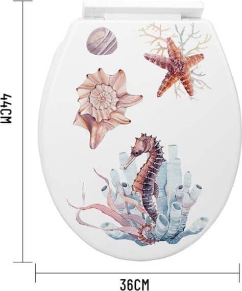 COPRIWATER UNIVERSALE IN PLASTICA SUPER RESISTENTE 44X36CM DECORAZIONI MARINE
