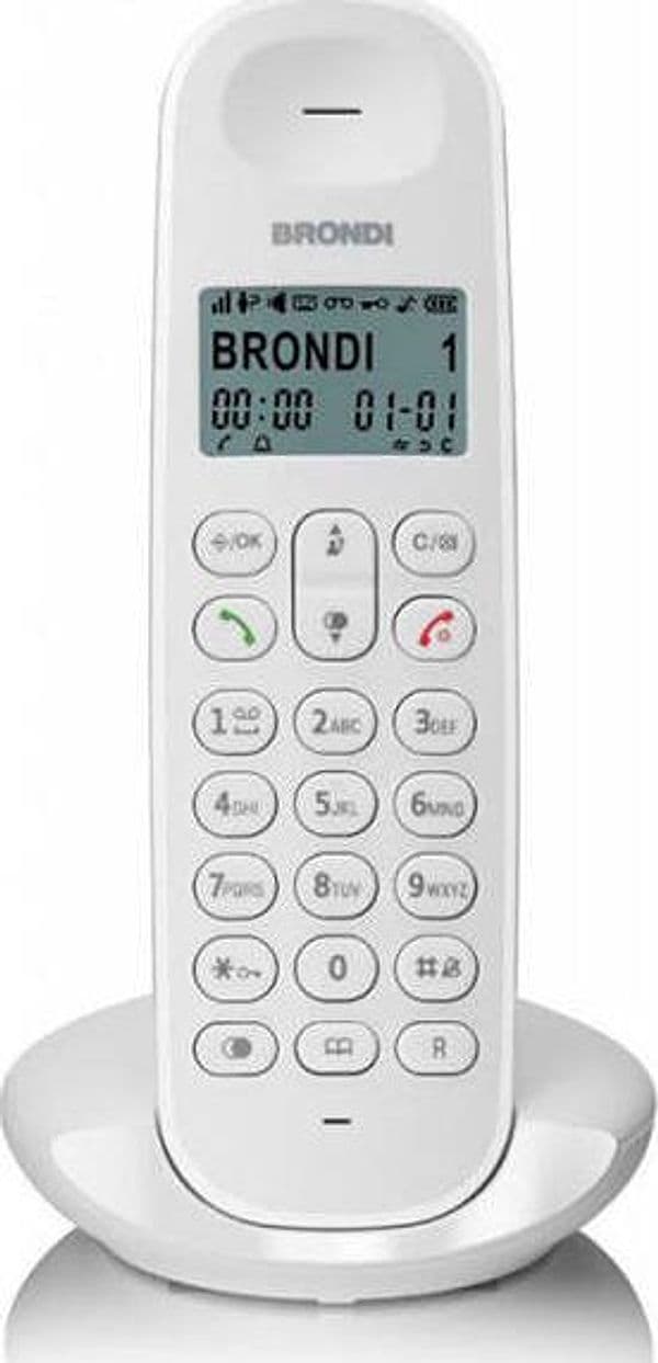 Cordless Telefono Brondi Lotus Bianco Elettronica/Telefonia fissa e accessori/Telefoni analogici Grow Up - Casoria, Commerciovirtuoso.it