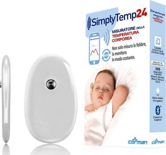 Corman Simplytemp 24 Termometro Bluetooth Termometro Senza Contatto per Bambini e Anziani Termometro Senza Contatto Sanitaria Gioia del Bimbo - Villa San Giovanni, Commerciovirtuoso.it