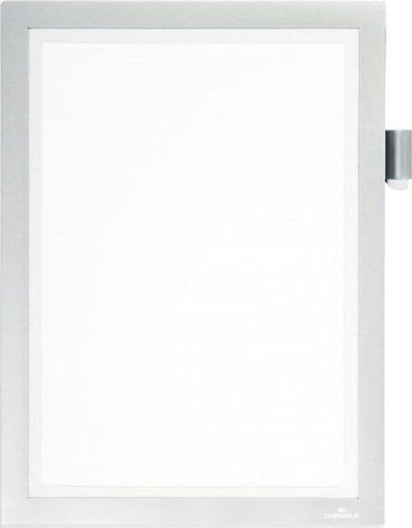 Cornice adesiva Duraframe Note A4 - pannello magnetico - 21 x 29.7 cm - argento - Durable Fai da te/Sicurezza e protezione/Attrezzature per sicurezza sul lavoro/Segnaletica antinfortunistica Eurocartuccia - Pavullo, Commerciovirtuoso.it
