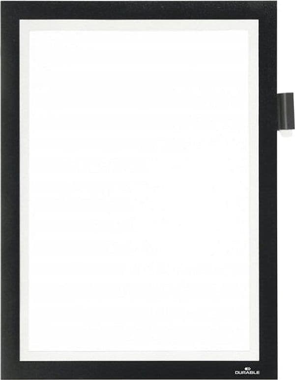 Cornice adesiva Duraframe Note A4 - pannello magnetico - 21 x 29.7 cm - nero - Durable Fai da te/Sicurezza e protezione/Attrezzature per sicurezza sul lavoro/Segnaletica antinfortunistica Eurocartuccia - Pavullo, Commerciovirtuoso.it