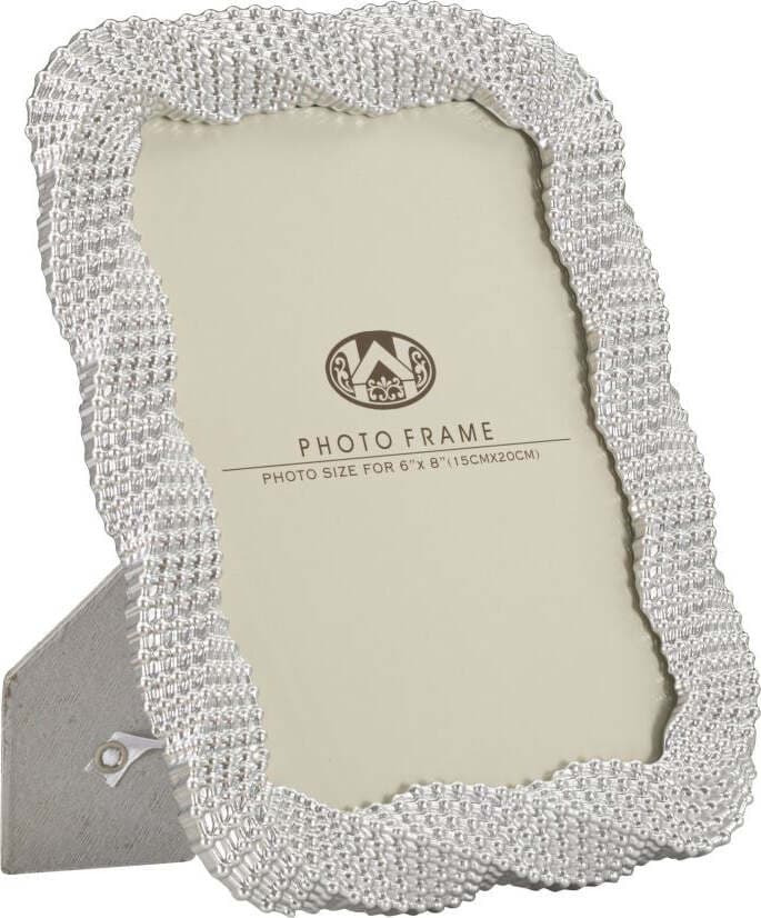Cornice Bead Silver Cm 20X2X25,3 (Misura Interna Cm 15X20) Casa e cucina/Decorazioni per interni/Album fotografici cornici e accessori/Cornici foto/Cornici da parete e da tavolo Led Mall Home - Napoli, Commerciovirtuoso.it