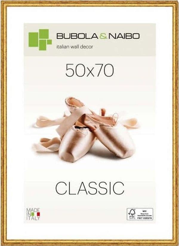 Cornice in legno Bubola & Naibo Classic Claudia Oro 50x70 cm Casa e cucina/Decorazioni per interni/Album fotografici cornici e accessori/Cornici foto/Cornici da parete e da tavolo Scontolo.net - Potenza, Commerciovirtuoso.it