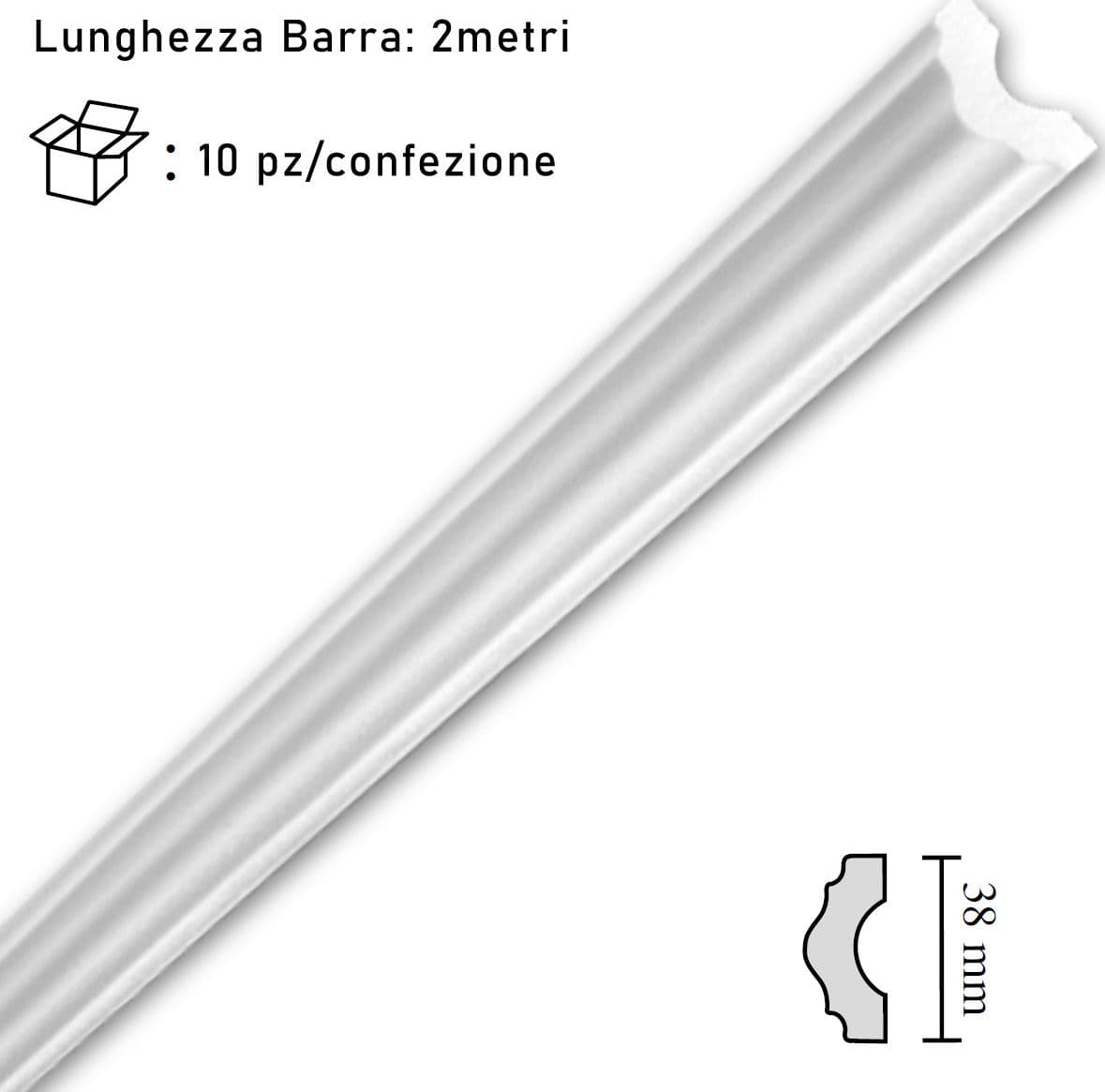 Cornice-in-polistirolo-mm38x2mt.-mod.I40-confezione-da-10-barre