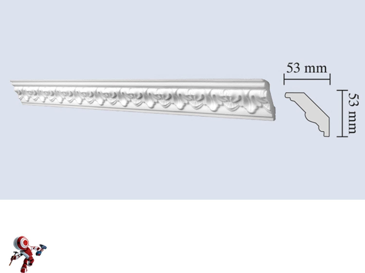 Cornice-in-polistirolo-mm53x53x2mt.-mod.G1-confezione-da-1-barra