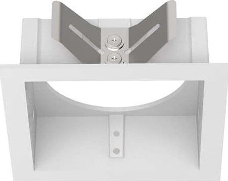 Cornice Quadrata Singola A Incasso Contemporanea Bento Metallo Bianco